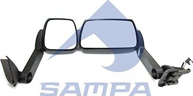 Зеркало боковое Sampa для IVECO EuroTech 1992-1996. Артикул 061.187