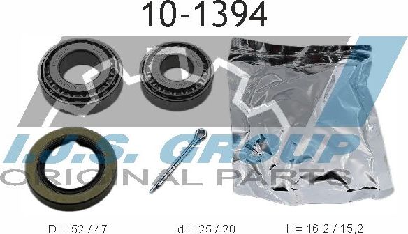 Ступичный подшипник (комплект) IJS Group. Артикул 10-1394