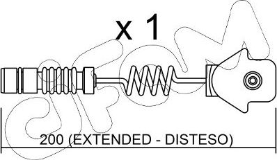 Датчик износа тормозных колодок  Metelli. Артикул SU.012