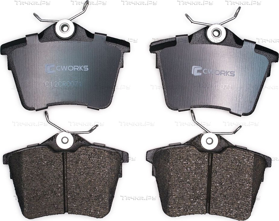 Тормозные колодки Cworks задние для Citroen C5 II 2008-2017. Артикул C12CR0071