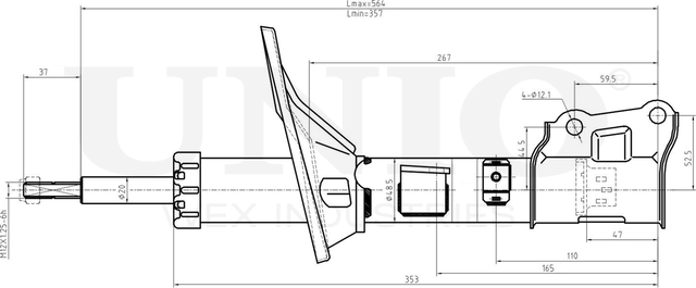 Амортизатор подвески (Unio). Артикул SAB-10119