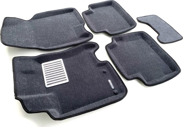 Коврики текстильные Euromat 3D Lux для салона Nissan Qashqai I 2007-2013 СЕРЫЕ. Артикул EM3D-003714G