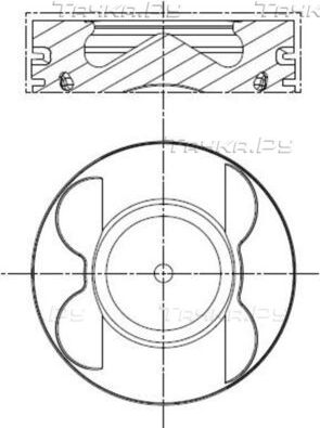 Поршень Mahle. Артикул 001 PI 00106 002