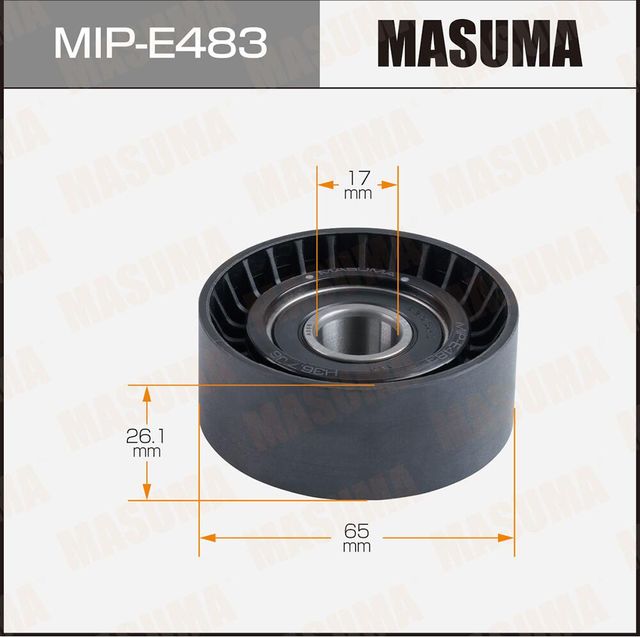 Ролик обводной ремня привода навесного оборудования (Masuma). Артикул MIPE483