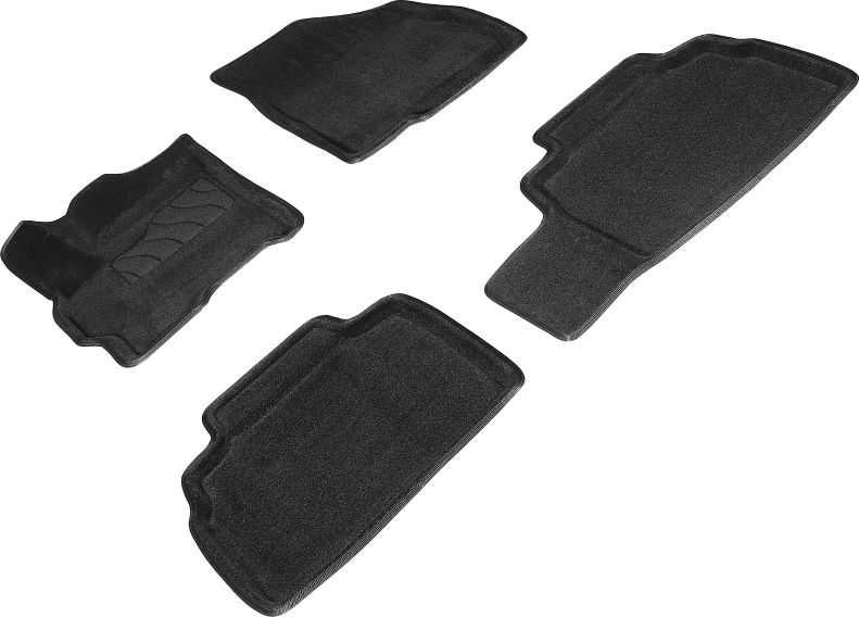 Коврики Seintex 3D ворсовые для салона Exeed LX 2020-2026 ЧЕРНЫЕ. Артикул 96648