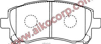 Колодки SUBARU Forester, Impreza, Legacy (1996-2002) передние (Aiko). Артикул PF7390