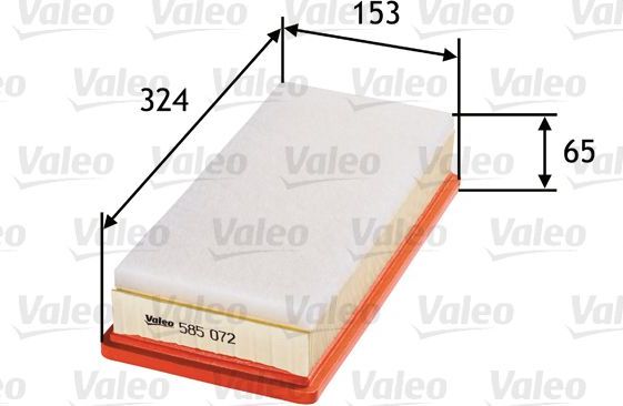 Воздушный фильтр Valeo. Артикул 585072