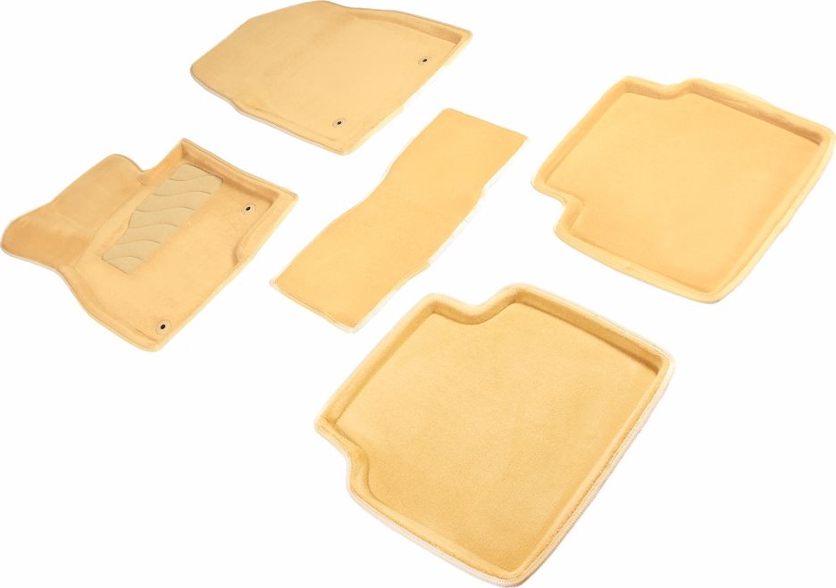 Коврики Seintex 3D ворсовые для салона Mazda 6 III 2012-2026 БЕЖЕВЫЕ. Артикул 84115