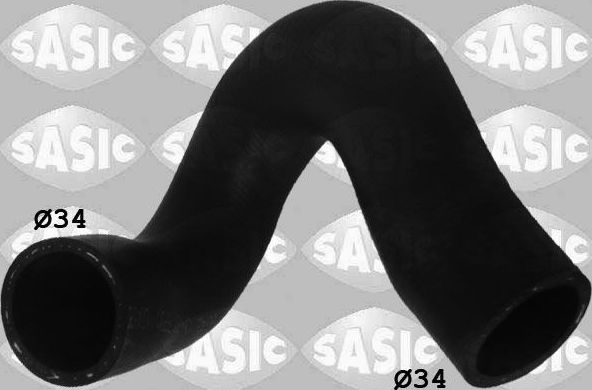 Патрубок радиатора (системы охлаждения) Sasic правый верхний для Opel Vectra B 1996-2002. Артикул 3406148
