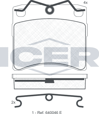 Тормозные колодки Icer. Артикул 140895