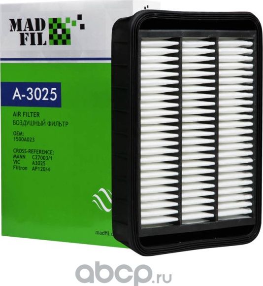Фильтр воздушный Madfil Mitsubishi A-3025 Madfil. Артикул А3025