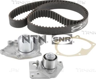Помпа (водяной насос) с комплектом ремня ГРМ NTN / SNR для Renault Megane II 2002-2009. Артикул KDP455.560