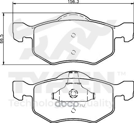 Дисковые тормозные колодки (Tyren). Артикул TYR1213601