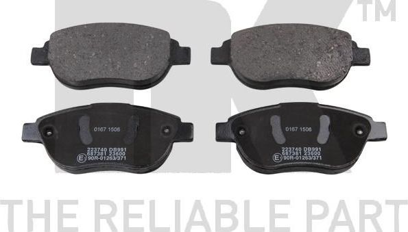 Тормозные колодки NK. Артикул 223740