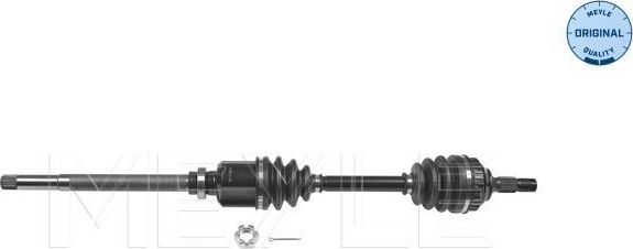 Полуось (привод в сборе, приводной вал) Meyle Original передняя правая для Citroen Xsara Picasso 1999-2012. Артикул 40-14 498 0028