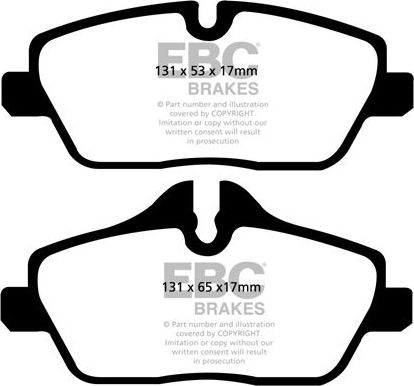 Тормозные колодки EBC Brakes. Артикул DP22056