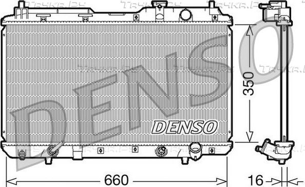 Радиатор охлаждения двигателя Denso (алюминий). Артикул DRM40010