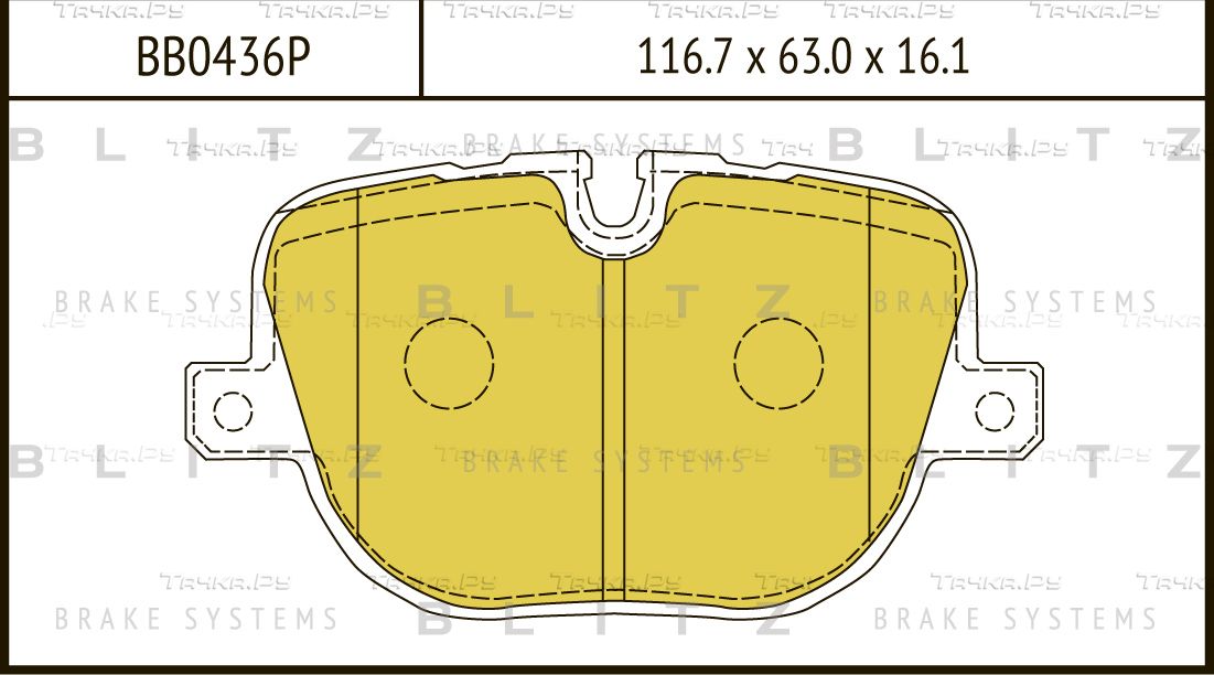 Колодки тормозные LAND ROVER DISCOVERY/RANGE ROVER/RANGE ROVER SPORT 09- задн. (Blitz). Артикул BB0436P