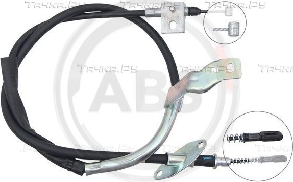 Трос ручника (тросик ручного тормоза) ABS. Артикул K17458