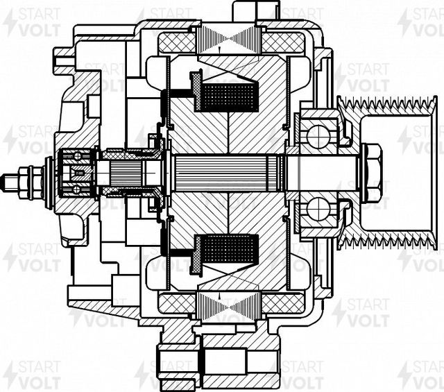 Генератор StartVOLT для IVECO EuroStar 1999-2002. Артикул LG 1699