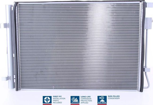 Радиатор кондиционера (конденсатор) Nissens (алюминий). Артикул 941161