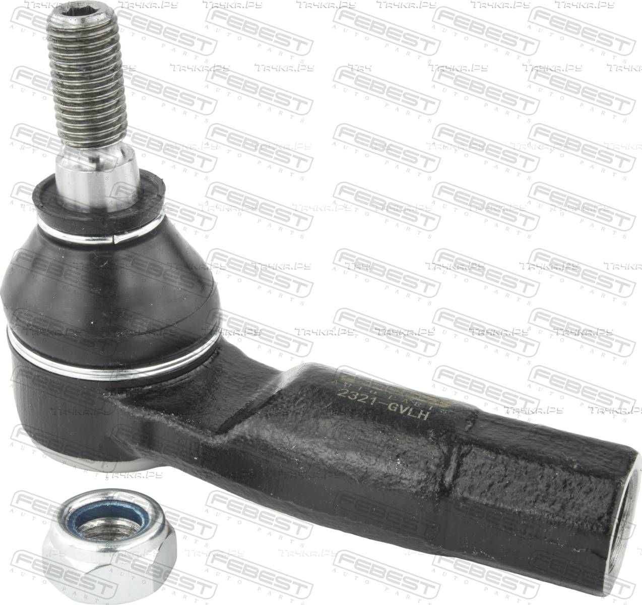 Наконечник рулевой тяги Febest левый для Volkswagen Passat B8 2015-2026. Артикул 2321-GVLH