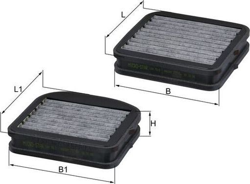 Салонный фильтр Mahle для Maybach 57 I 2002-2012. Артикул LKK 72/S