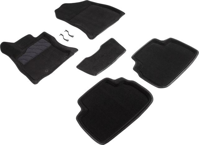 Комплект ковриков 3D Seintex для салона Subaru Forester V 2018-2026 ЧЕРНЫЙ. Артикул 93259