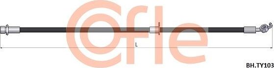 Тормозной шланг Cofle. Артикул 92.BH.TY103