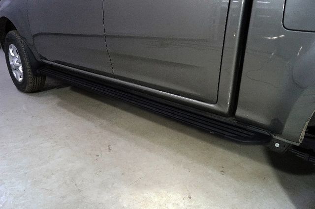 Пороги алюминиевые ТСС Slim Line Black 2220 мм для Great Wall Wingle 7 4WD 2.0 TD 2020-2026 Черные. Артикул GRWALWING720-17B