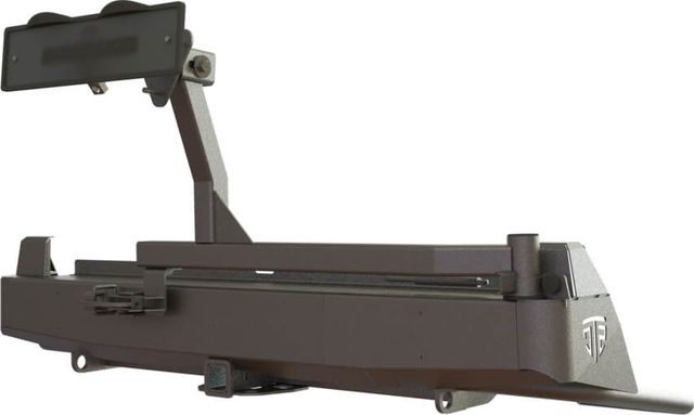 Бампер силовой STC задний для Isuzu D-MAX III 2020-2026 с квадратом под фаркоп, кронштейном крепления запасного колеса по центру и кронштейном крепления гос номера. Артикул STC-ID20-BR-C1