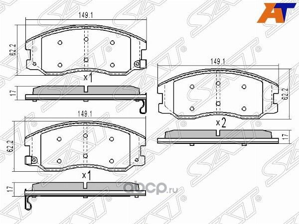 Колодки тормозные FR CHEVROLET CAPTIVA C100OPEL A (SAT). Артикул ST96626069