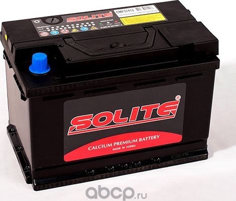 Аккумулятор SOLITE 74А/ч обратная полярность. Артикул CMF57412