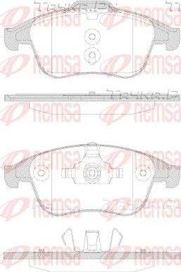 Тормозные колодки Remsa передние для Renault Megane III 2008-2016. Артикул 1350.30