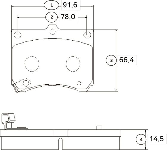 Тормозные колодки CTR передние для Mazda MX-3 I 1991-1998. Артикул GK0648