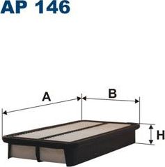 Воздушный фильтр Filtron для Toyota Corona VII (T140, T150, T160) 1984-1988. Артикул AP 146