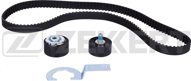 Ремень ГРМ с роликами (комплект) Zekkert (HNBR (Hydrierter Acryl-Nitril-Butadien-Kautschuk)) для Lada Kalina I 2004-2013. Артикул ZR-1202
