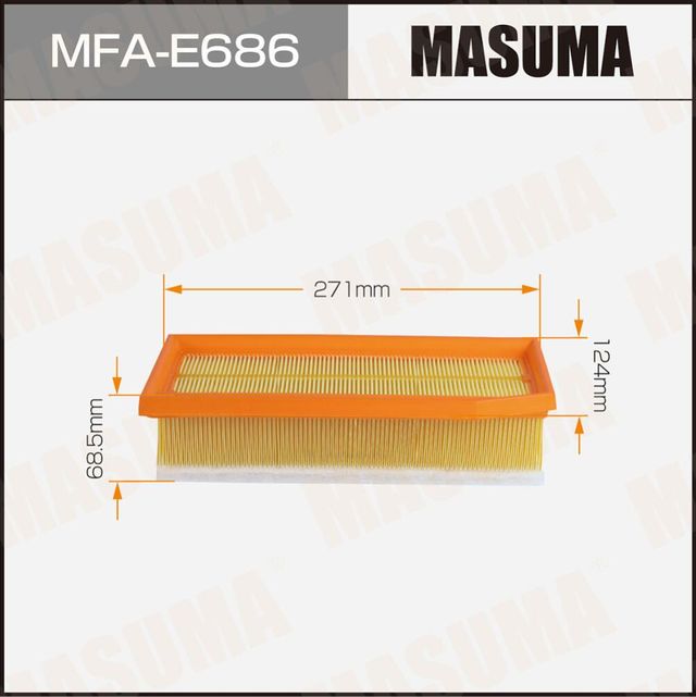 Воздушный фильтр A0651 MASUMA RENAULT LOGAN II (1/20). Артикул MFAE686