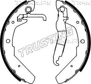 Тормозные колодки Trusting задние для Volkswagen Transporter T3 1979-1992. Артикул 124.279