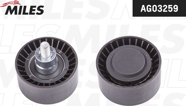Направляющий (ведущий) ролик приводного поликлинового ремня Miles для BMW 2 F22 2013-2026. Артикул AG03259