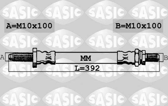 Тормозной шланг Sasic. Артикул 6606001