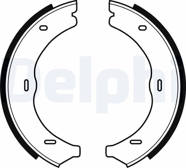 Тормозные колодки (стояночная тормозная система) Delphi. Артикул LS1967