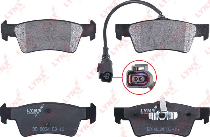 Тормозные колодки LYNXauto. Артикул BD-8034