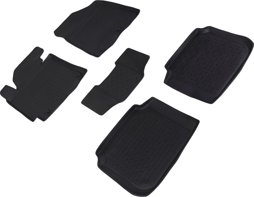 Коврики резиновые Seintex с высоким бортиком для салона Kia Cerato III 2013-2026. Артикул 83919
