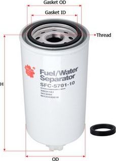 Топливный фильтр-сепаратор Sakura. Артикул SFC-5701-10