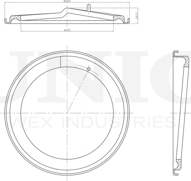 Проставка пружины подвески (Unio). Артикул RMP-16105