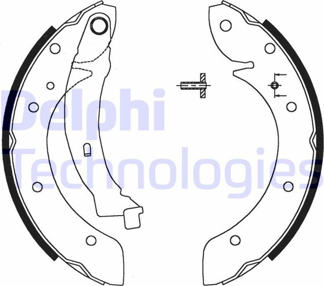 Тормозные колодки Delphi. Артикул LS1716