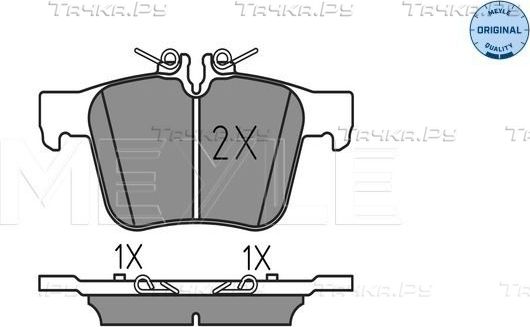 Тормозные колодки Meyle Original. Артикул 025 253 5416