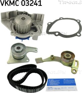 Помпа (водяной насос) с комплектом ремня ГРМ SKF для Fiat Scudo I 1996-2006. Артикул VKMC 03241