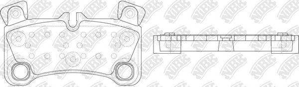 Тормозные колодки NiBK. Артикул PN0530